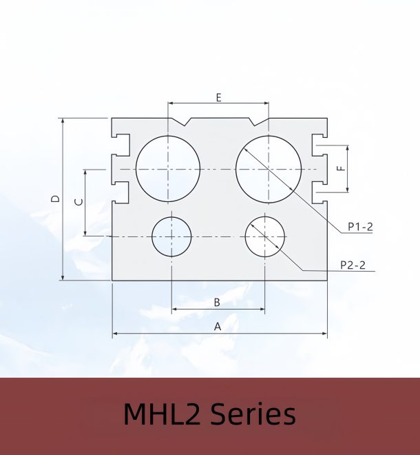 MHL2 Series 6063 Aluminum Pneumatic Cylinder - Image 2