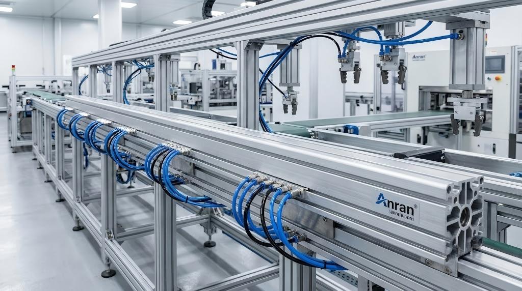 Aluminum Pneumatic Busbar: Multi-Station Air Distribution